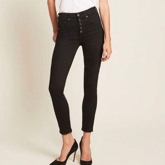 Veronica Beard Debbie Skinny High Rise Black Jeans Size 27/4 - Picture 1 of 6